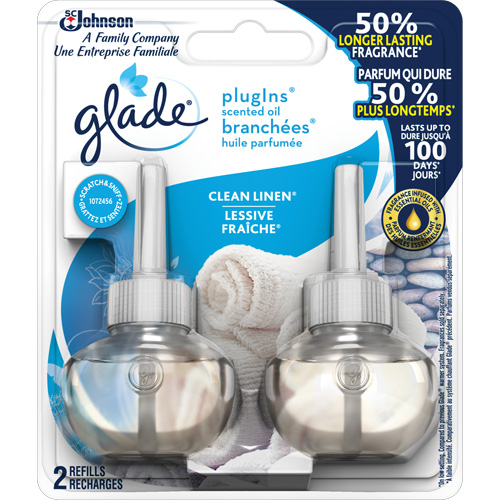 Glade&reg; PlugIns&reg; Scented Oil Refills, Clean Linen&reg;, Cartridge NTL Industrial