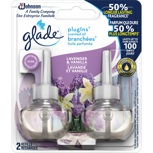 Glade&reg; PlugIns&reg; Scented Oil Refills, Lavender & Vanilla, Cartridge NTL Industrial