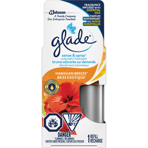 Glade&reg; Sense & Spray&reg; Air Freshener Refill, Hawaiian Breeze&reg;, Cartridge NTL Industrial