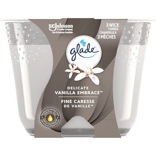 Chandelle &agrave; trois m&egrave;ches Glade, Fine caresse de vanille NTL Industrial