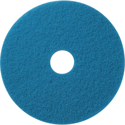 Tampons de nettoyage pour planchers, 12", Nettoyage/&agrave; r&eacute;curer, Bleu NTL Industrial