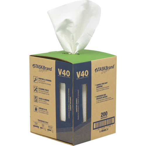 Essuie-tout de s&eacute;rie de qualit&eacute; V40 TaskBrand, Tout usage, 12" lo x 10" la NTL Industrial