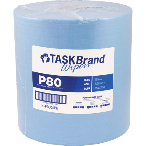 TaskBrand&reg; P80 Premium Series Wipers, Heavy-Duty, 13" L x 12" W NTL Industrial