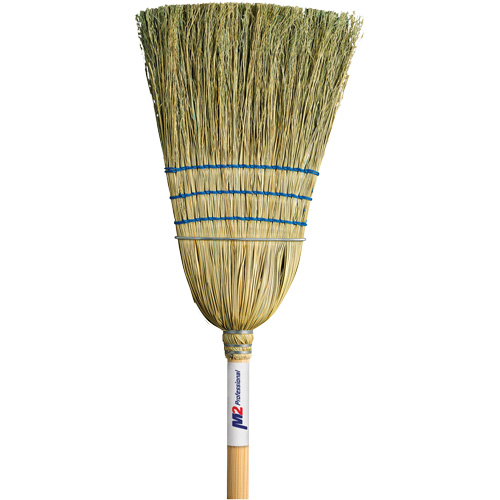 Balai de paille robuste, Trois cordes, Manche Bois NTL Industrial