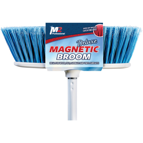 Flat Magnetic Indoor Broom with Handle, 48" Long NTL Industrial