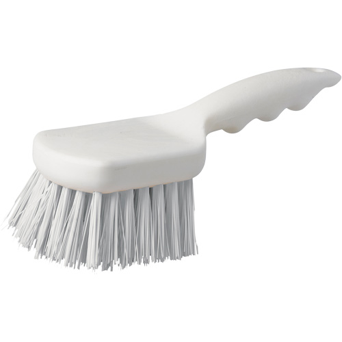 Brosse &agrave; chaudron &agrave; manche court, 9" l, Soies Polypropyl&egrave;ne, Blanc NTL Industrial