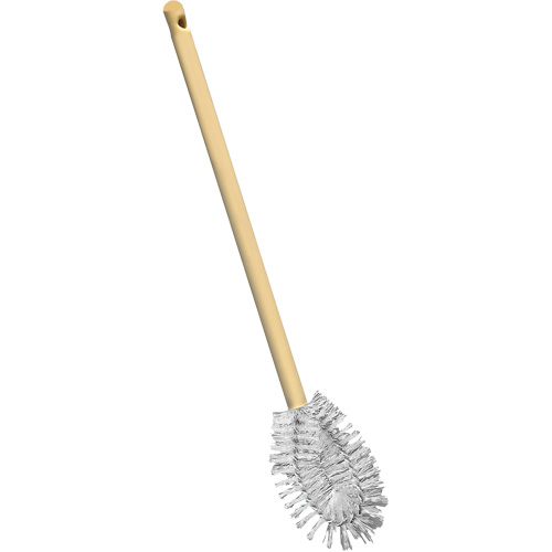 Brosse &agrave; cuvettes HD &agrave; broche torsad&eacute;e, 20" l, Soies Polypropyl&egrave;ne, Jaune NTL Industrial