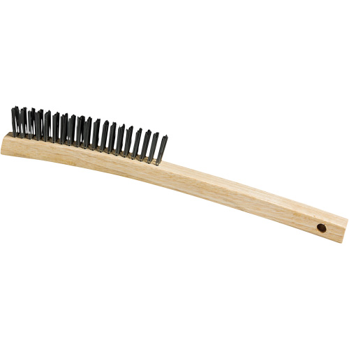 Scratch Brush, Steel, 3 x 19 Wire Rows, 13-3/4" Long NTL Industrial