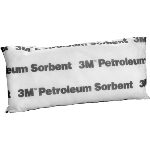 Petroleum Sorbent Mini-Pillow, Oil Only, 15" L x 7" W, 12.7 gal Absorbency/Pkg. NTL Industrial