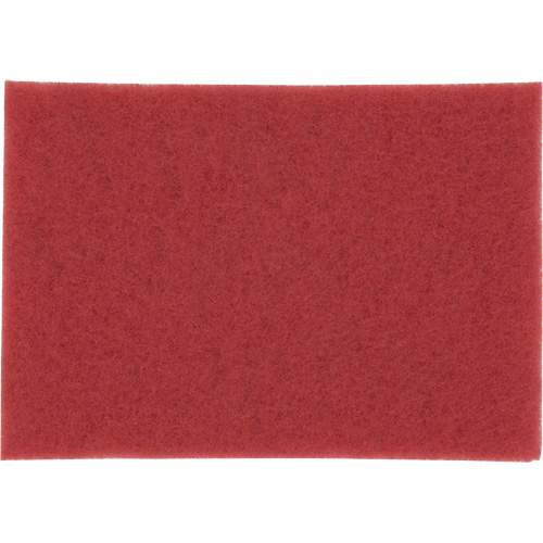Tampon haute performance, 14" x28", Lustrage/Nettoyage, Rouge NTL Industrial
