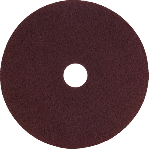 Natural Blend Pad, 13", Scrubbing, Maroon NTL Industrial