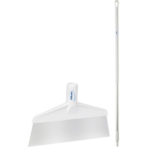 Grattoir &agrave; plancher avec manche, Blanc, 9-3/5" la x 55-9/10" lo NTL Industrial