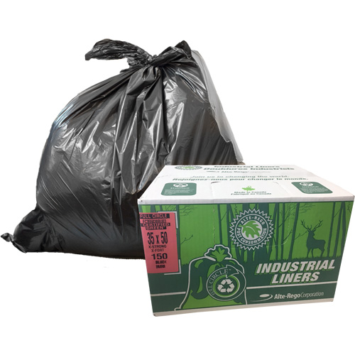 EcoLogo&reg; Garbage Bags, X-Strong, 48" W x 60" L, Clear, 246.05 L (65 Gal.) Capacity NTL Industrial