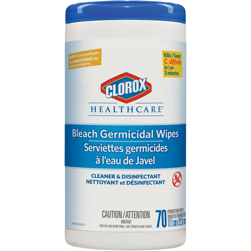 Healthcare&reg; Disinfecting Bleach Wipes, 70 Count NTL Industrial