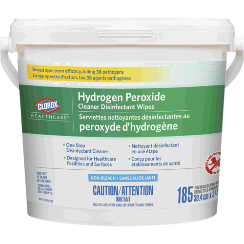 Healthcare&reg; Hydrogen Peroxide Cleaner Disinfecting Wipes, 185 Count NTL Industrial