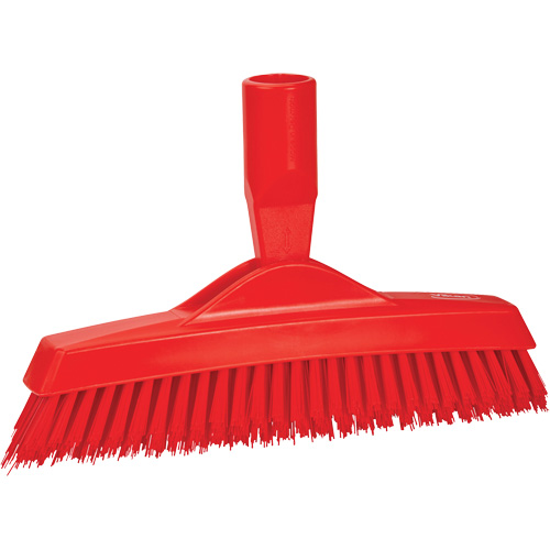 Brosse &agrave; coulis, Soies Ferme, Longueur de 9-1/4", Rouge NTL Industrial