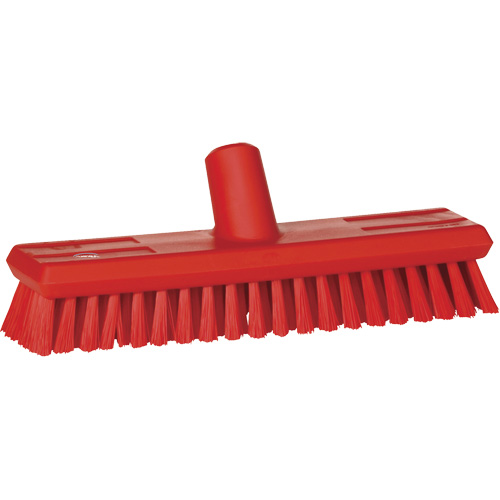 Brosse &agrave; circulation d'eau, Soies Moyen, Longueur de 11", Rouge NTL Industrial