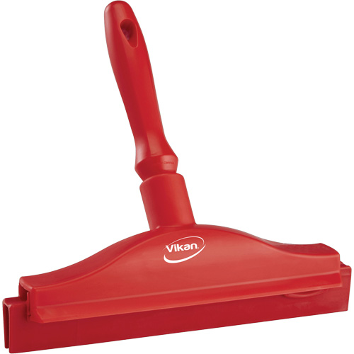 Double Blade Ultra Hygiene Squeegee, 10", Red NTL Industrial