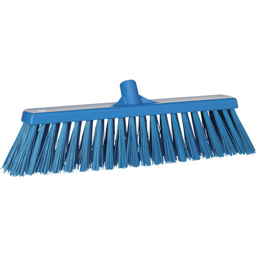 Balai-brosse robuste, Crins Ferme, 20", Polyester, Bleu NTL Industrial