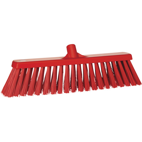 Balai-brosse robuste, Crins Ferme, 20", Polyester, Rouge NTL Industrial