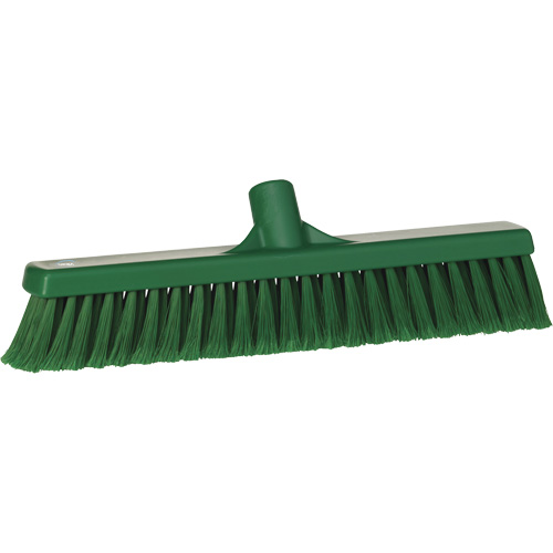 Balai-brosse pour particules fines, Crins Fin/&agrave; bout ouvrant, 16-1/4", Polypropyl&egrave;ne, Vert NTL Industrial