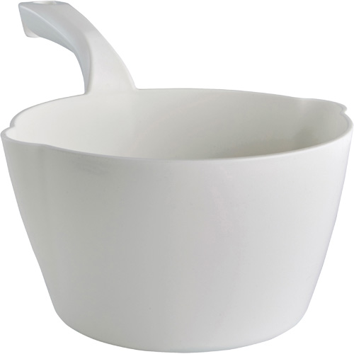 Pelle &agrave; main ronde, Plastique, Blanc, 64 oz NTL Industrial