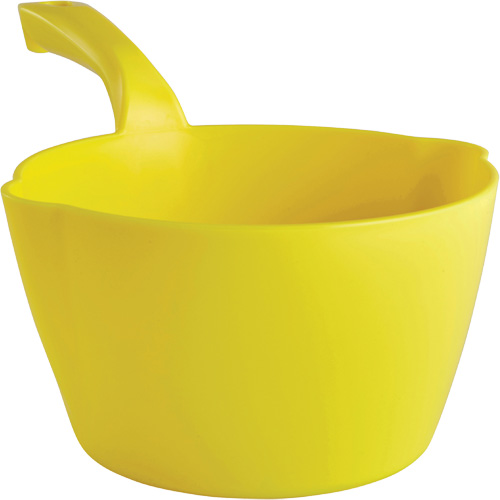 Pelle &agrave; main ronde, Plastique, Jaune, 64 oz NTL Industrial