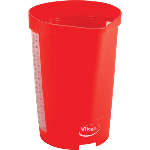 Cruche gradu&eacute;e, Plastique, Rouge, 65 oz NTL Industrial