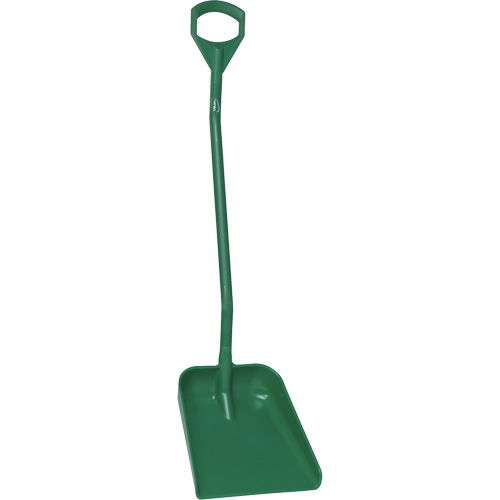 Pelle ergonomique &agrave; grande lame, Longueur de 51", Plastique, Vert NTL Industrial