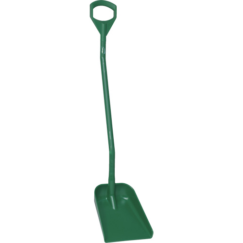 Pelle ergonomique &agrave; lame r&eacute;duite, Longueur de 50", Plastique, Vert NTL Industrial