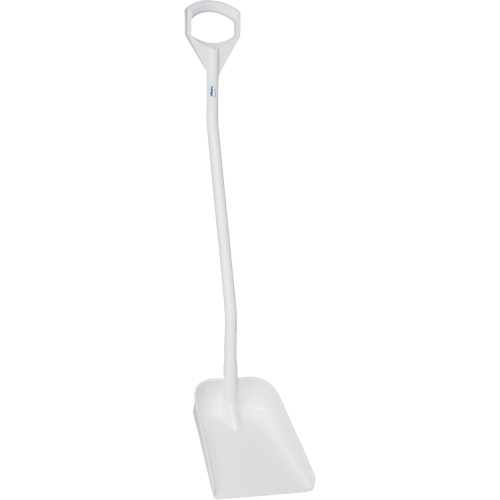 Pelle ergonomique &agrave; lame r&eacute;duite, Longueur de 50", Plastique, Blanc NTL Industrial