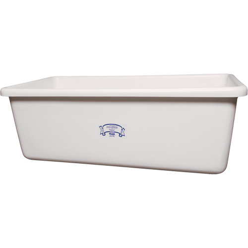 Transport Storage Tub, Plastic, White NTL Industrial