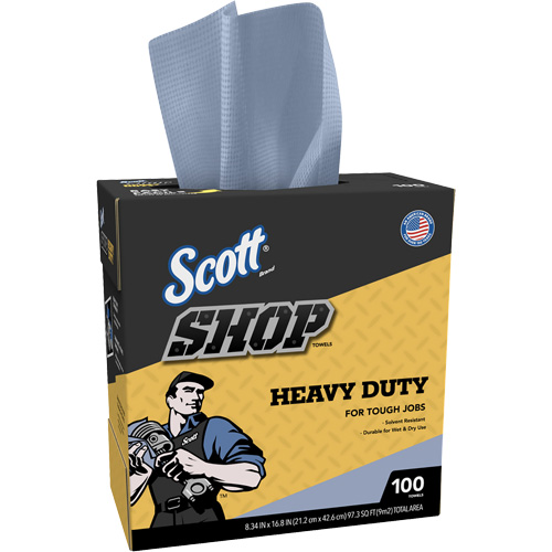 Shop Towels, Heavy-Duty, 16-4/5" L x 8-1/3" W NTL Industrial