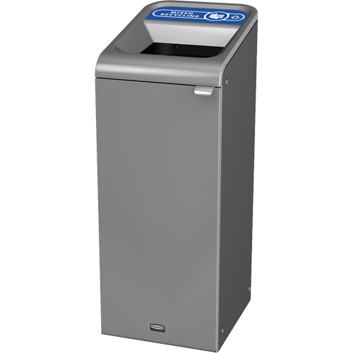 Conteneur pour d&eacute;chets de recyclage m&eacute;lang&eacute;s Configure, Vrac/Bord de rue/De bureau, Acier, 15 gal. US NTL Industrial