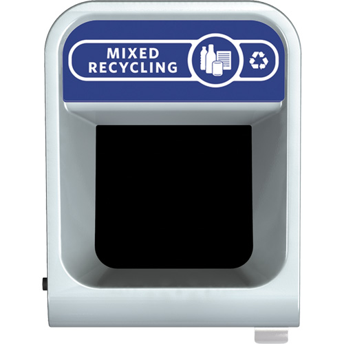 Conteneur pour d&eacute;chets de recyclage m&eacute;lang&eacute;s Configure, Vrac/Bord de rue/De bureau, Acier, 23 gal. US NTL Industrial