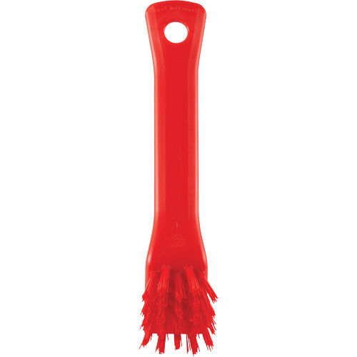 Brush with Scraping Edge, Stiff Bristles, 6" Long, Red NTL Industrial