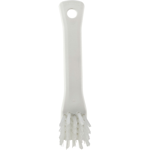 Brosse avec rebord grattoir, Soies Ferme, Longueur de 6", Blanc NTL Industrial
