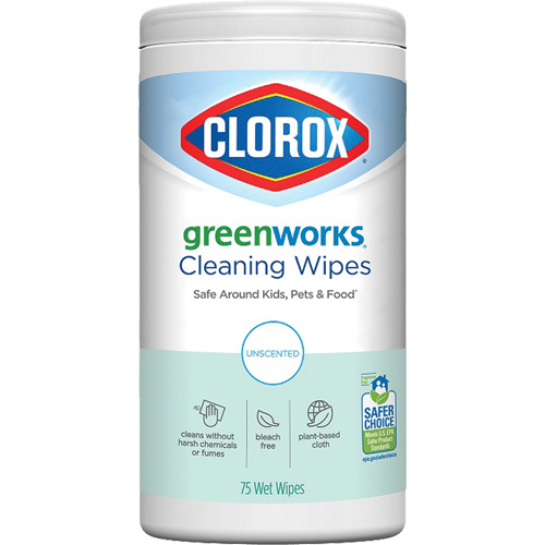 GreenWorks Cleaning Wipes, 75 Wipes NTL Industrial