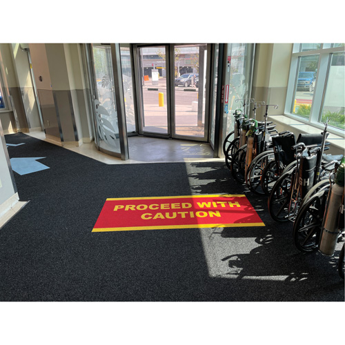 Supreme Knob Entrance Matting, Wiper/Scraper, 6-5/6' x 6' x 7/16", Charcoal NTL Industrial