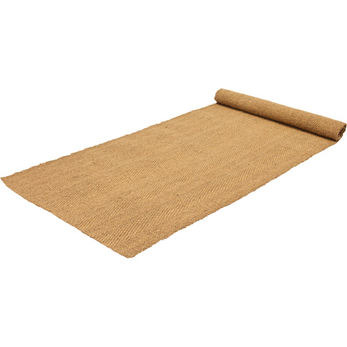 Indoor/Outdoor Coir Matting, Natural Fibre, Wiper/Scraper Type, Woven Pattern, 3' x 150', Natural NTL Industrial