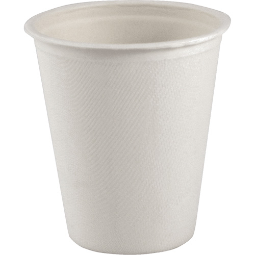 Gobelet compostable &agrave; paroi unique pour boisson chaude, Papier, 8 oz, Blanc NTL Industrial