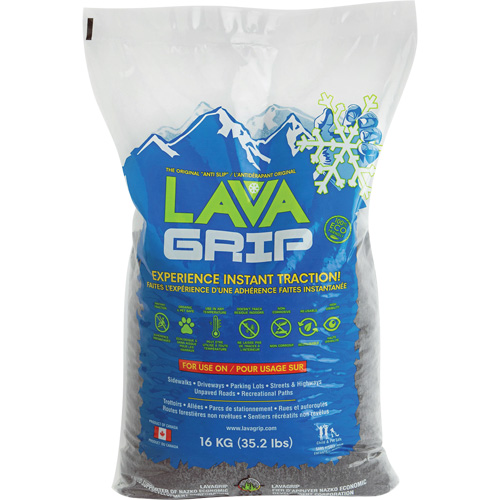 LavaGrip Traction-Aid, Container Size 35.3 lbs. (16 kg), Bag NTL Industrial