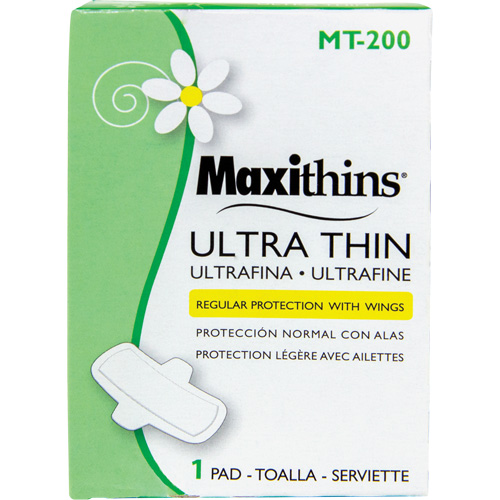 Serviettes Maxi Maxithins ultra minces avec ailes NTL Industrial