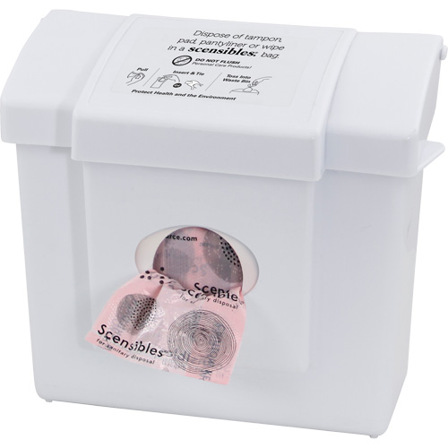 Contenant &agrave; d&eacute;chets & distributeur combin&eacute; Scensibles NTL Industrial