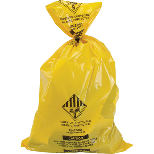 Hazardous Waste Liners, Asbestos, 40" L x 26" W, 3 mils NTL Industrial
