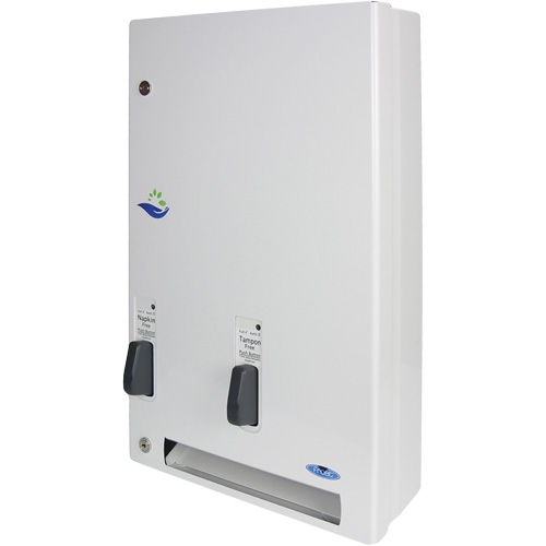 Distributeur de produits d'hygi&egrave;ne f&eacute;minine gratuits &agrave; bouton pression NTL Industrial