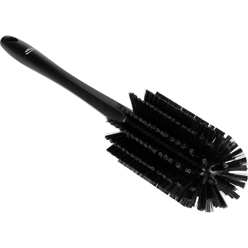 Medium Brush with Handle, Stiff Bristles, 17" Long, Black NTL Industrial