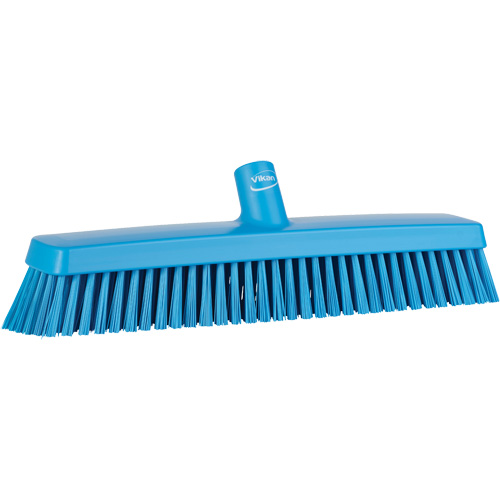 T&ecirc;te de balai-brosse, Crins Fin/Ferme, 16-1/2", Polyester/Polypropyl&egrave;ne, Bleu NTL Industrial