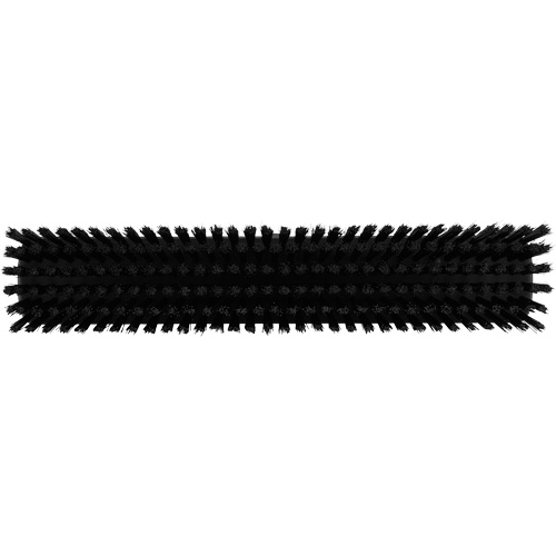 Push Broom Head, Fine/Stiff Bristles, 16-1/2", Polyester/Polypropylene, Black NTL Industrial