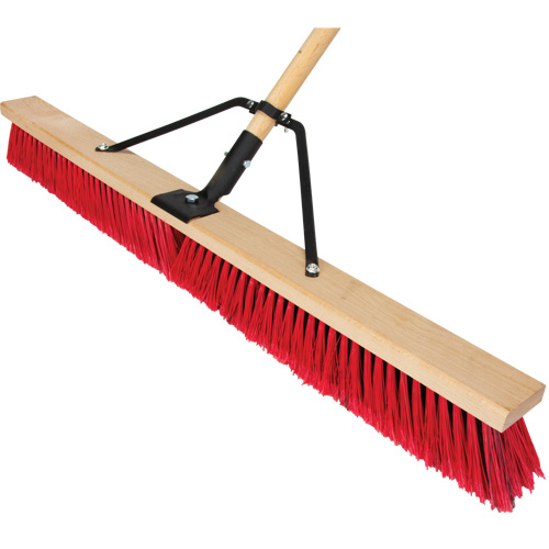 Balai-brosse &agrave; manche renforc&eacute;, 36", Moyen, Soies PVC NTL Industrial